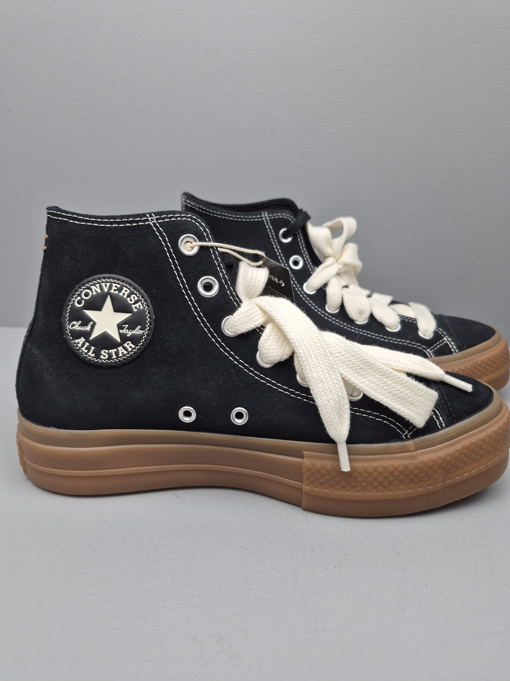 Converse Chuck Taylor All Star Lift Platform High Top Black W sz 8.5 A10460C W - Picture 5 of 10